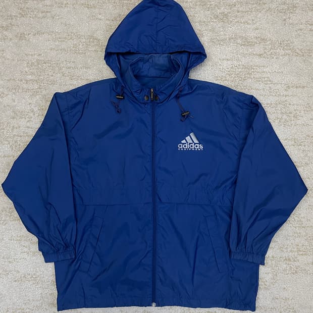 [L] 90s 아디다스 이큅먼트 후디 웜업 트랙 자켓 윈드브레이커