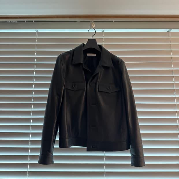 Aieul cop leather jacket