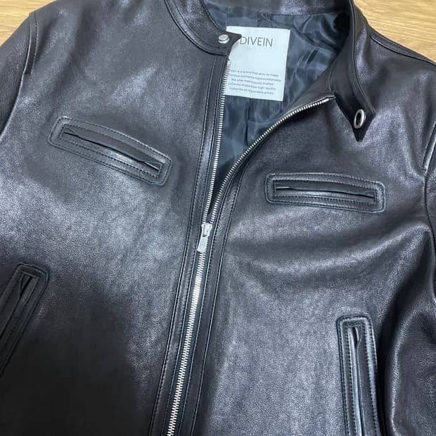 다이브인 블랙 레더 자켓 1사이즈