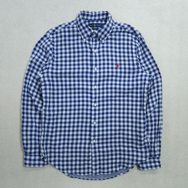 폴로 랄프 로렌 신형 체크 셔츠 L