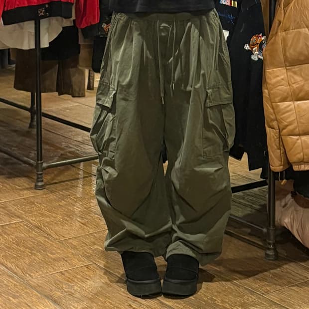 [HI] VTG 밴딩 벌룬 카고 팬츠