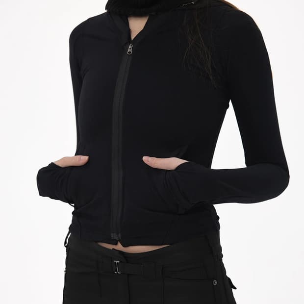 에이시네틱스 hoodied zip top