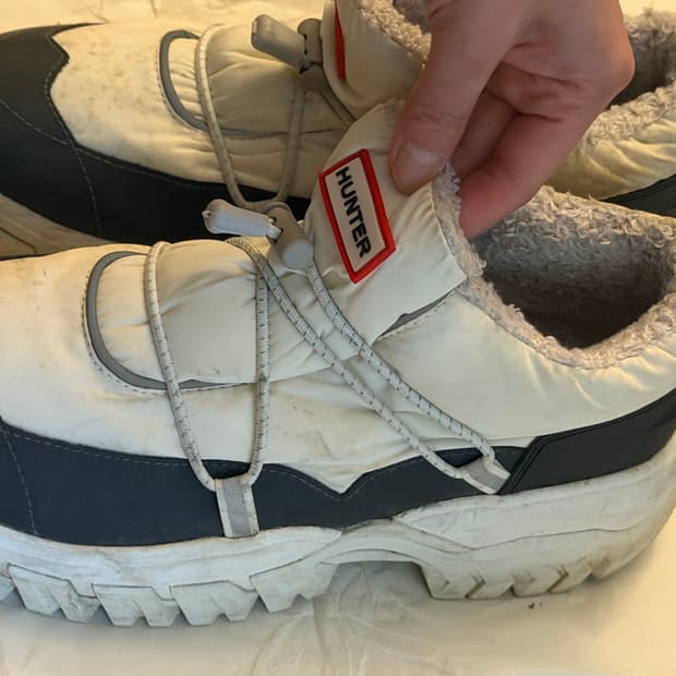 헌터 패딩 운동화 245 size uk 6