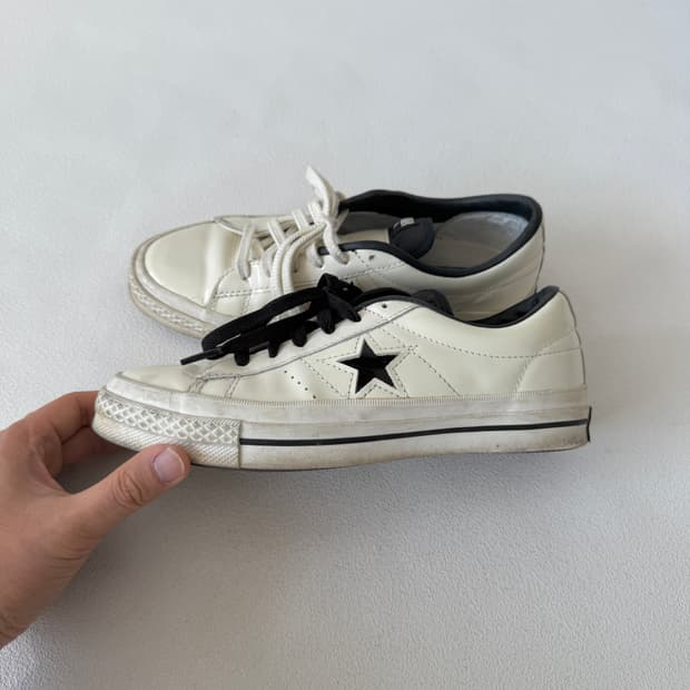 [240]컨버스(CONVERSE)원스타 아이보리(원하는 끈 색 맞춰드림)