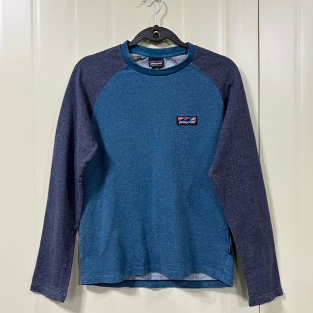 파타고니아 보드 숏 레이블 라이트웨이트 크루스 긴팔 티셔츠