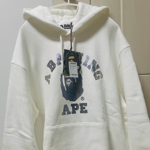 베이프 홀로그램후드 아이보리