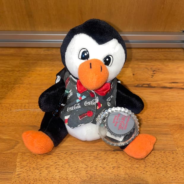 [Coca-Cola] Penguin Plush - Holiday Vest