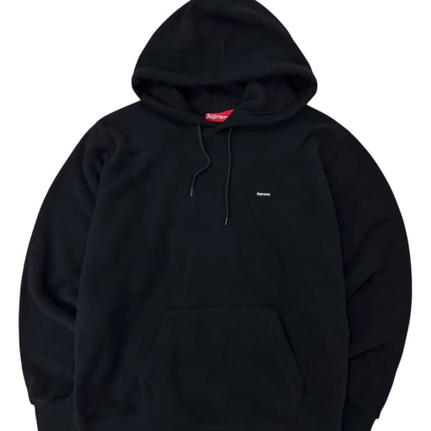슈프림 폴라텍 후드티 블랙 (M)