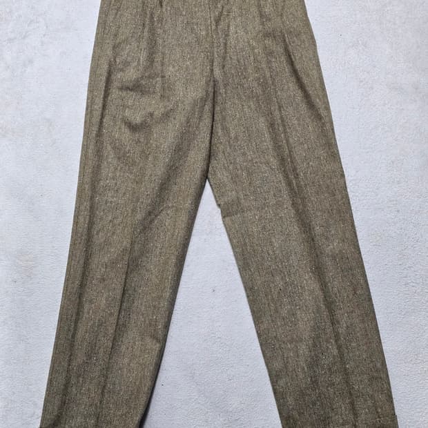 크리스찬 디올 헤링본 울 팬츠