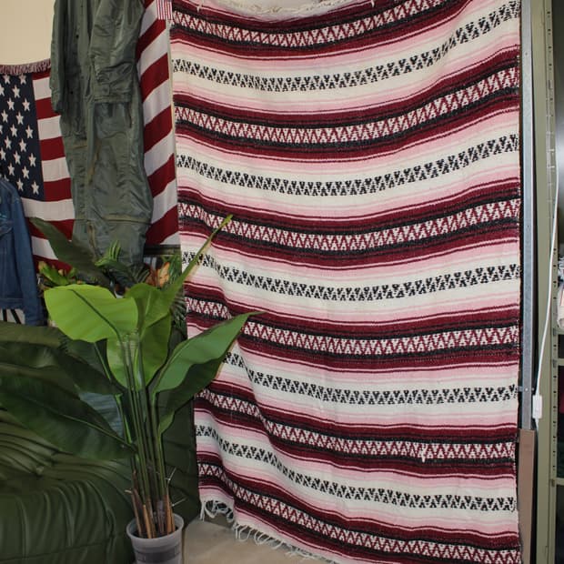 80s Vel-Mex Mexican Serape Blanket