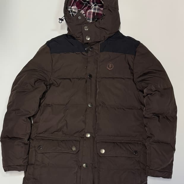 프레드페리 코코아 후드 다운 패딩 여성도착용가능!!