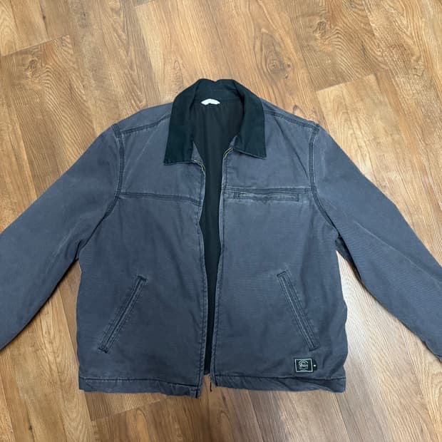 자라 워싱 퀼팅 점퍼(챠콜) / XL 사이즈