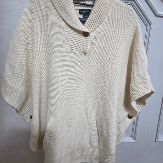 로렌랄프로렌 숄카라 케이프 니트