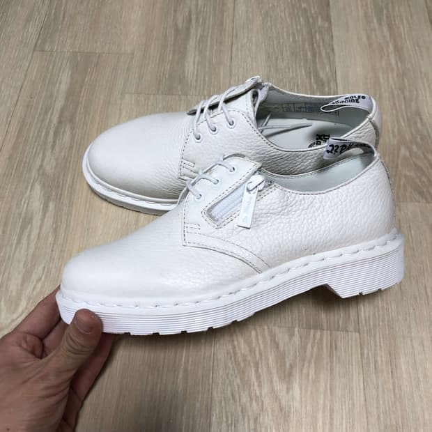 (220) 닥터마틴 1461 옥스포드 ZIP 지퍼 화이트 닥터마틴 220