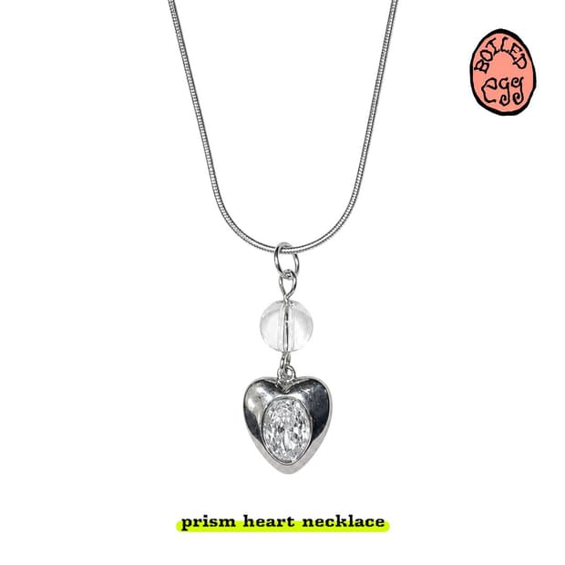 prism heart necklace
