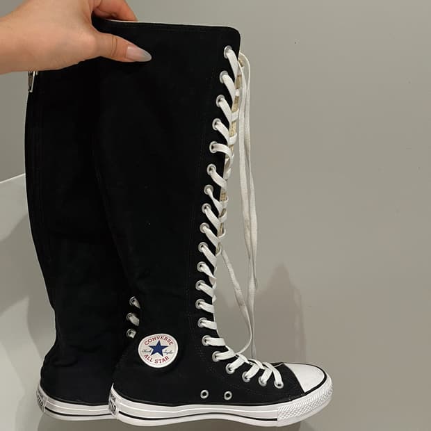 컨버스 더블엑스 하이 블랙 롱부츠 230 eur38.5