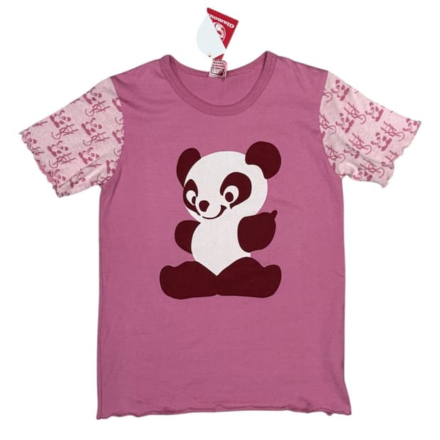 히스테릭 글래머 아카이브 소매 프릴 디테일 퍽유판다 반팔 티셔츠 새상품