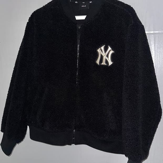 엠엘비 MLB 베이직 베이스볼 후리스 플리스 뽀글이 점퍼 NY 블랙