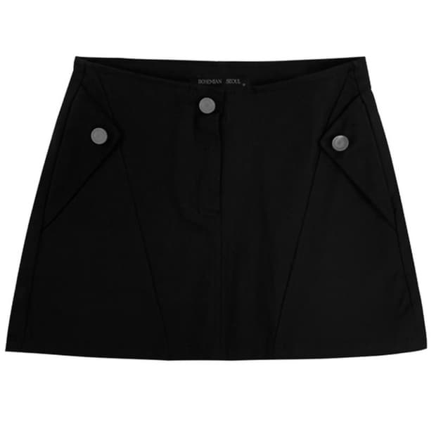 보헤미안서울 코튼 포켓 미니 스커트