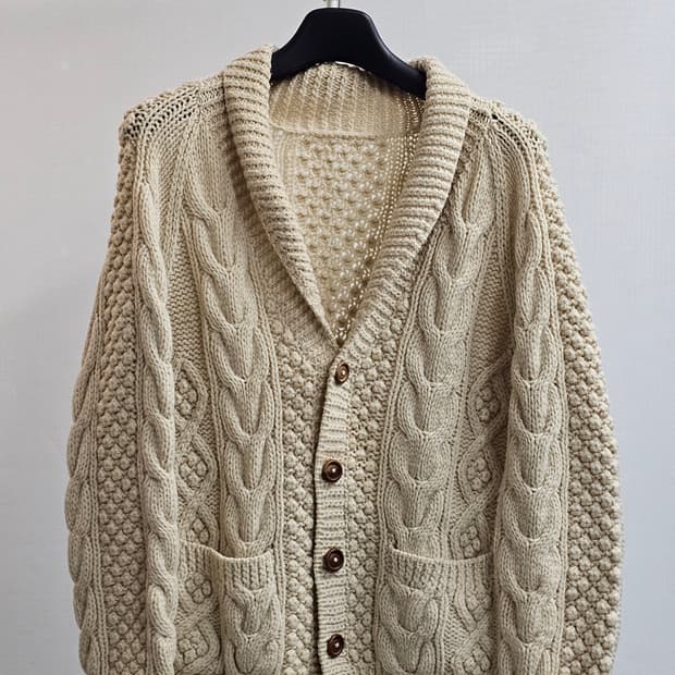 80s 피셔맨 가디건 