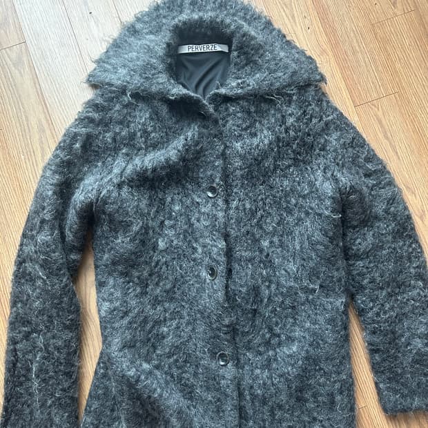 💕에크루💕퍼벌즈PERVERZE 모헤어 롱가디건