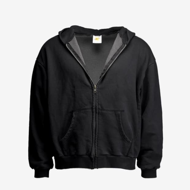 너티새비지 써멀 후드집업 블랙