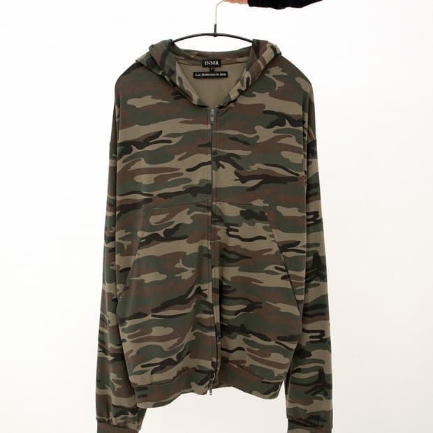 261 CAMO LIGHTWEIGHT ZIP HOODIE (WOODLAN