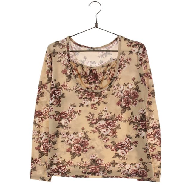 rosacheri 플라워 프릴 롱슬리브