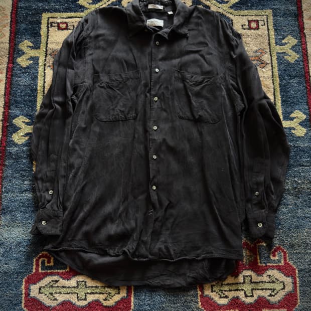 USA John Clarendon black Rayon shirt