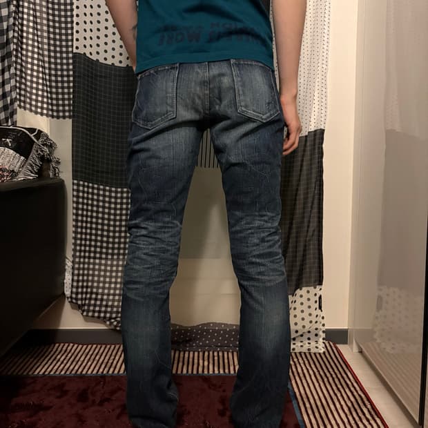 Gostar De Fuga Damage Washing Denim