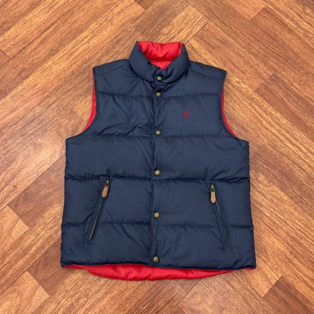 M(100) 폴로 랄프로렌 리버시블 패딩 조끼 베스트 