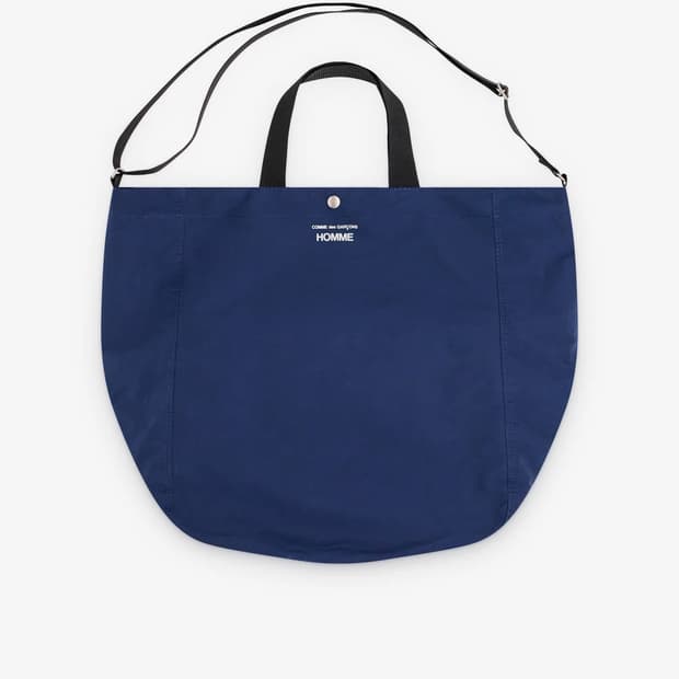 CDG HOMME Tote Bag Navy