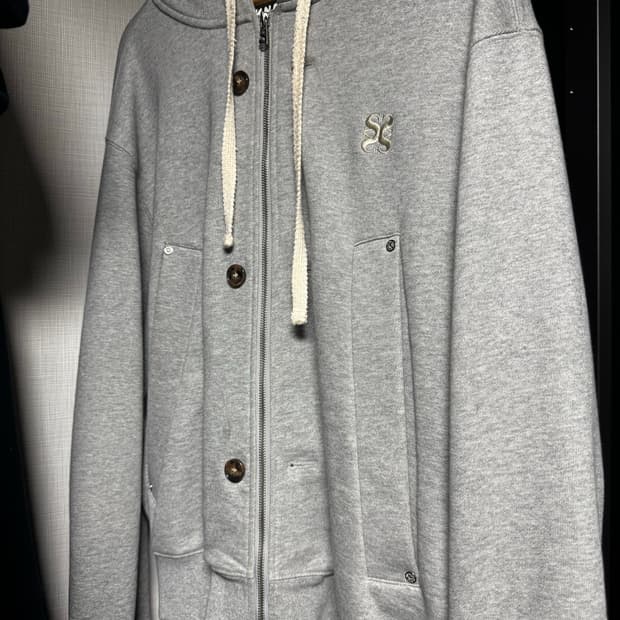 새터 후드집업 그레이 L