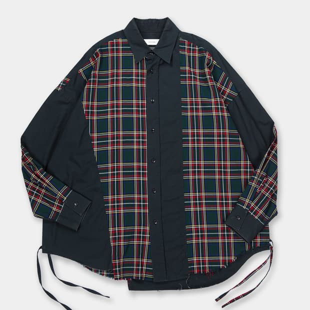FACETASM Layered Check Shirt