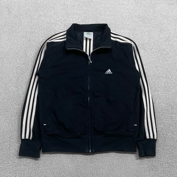 아디다스 올드스쿨 3s 트랙 코튼 자켓 블랙