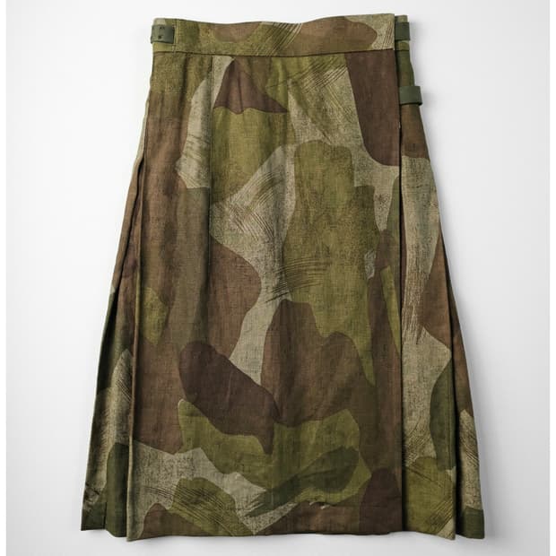 나이젤카본 우먼 킬트스커트 리넨 카모 8사이즈