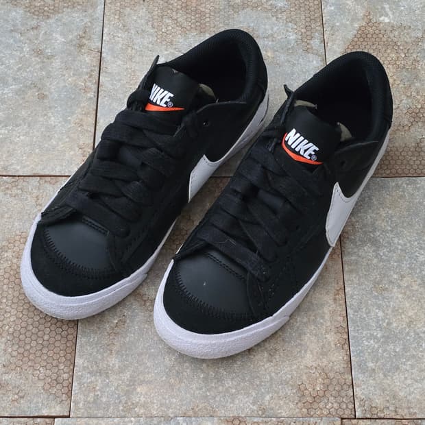 (250)나이키 블레이저 로우 77 점보 블랙