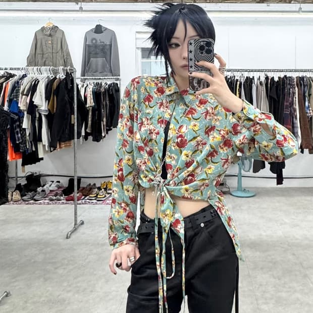 장 폴 고티에 랩 블라우스