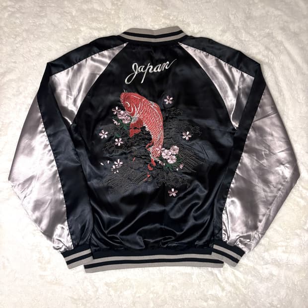 재패니즈 일본 잉어 스카쟌 재킷 자켓