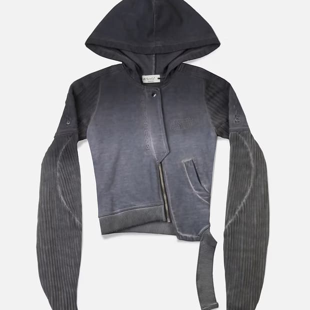 aesynctx 25시즌 크롭 후드집업