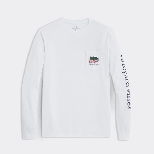 빈야드 바인스 포켓 긴팔티 100프로 면 새상품