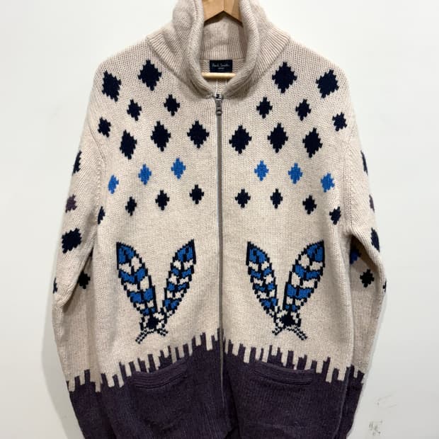 폴 스미스 울 니트 집업 