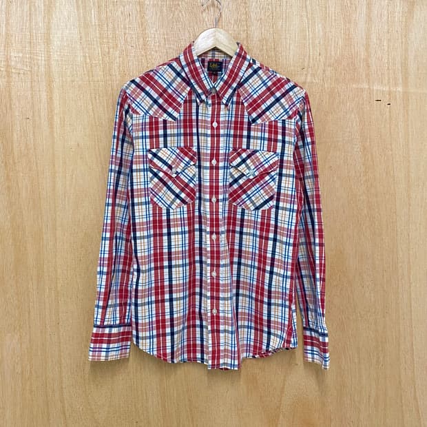 LEE madras check western shirts 마드라스 웨스턴