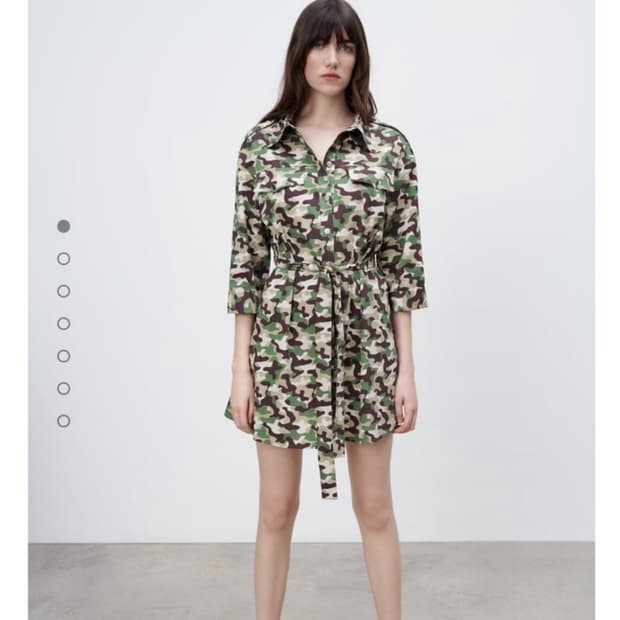 (L)자라 카모 원피스