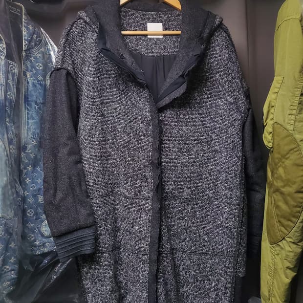 구호 컷아웃 모헤어 코트