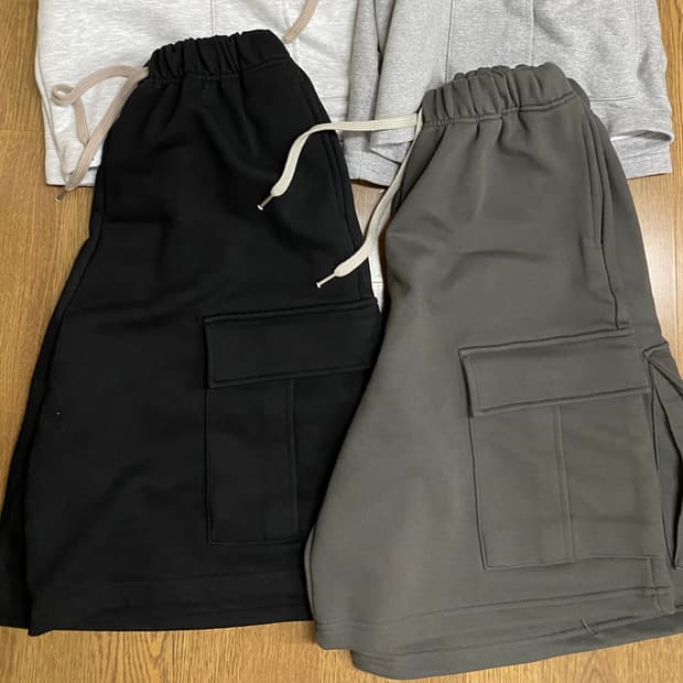 슬로워 HD 1/4 하프 카고 스웻 버뮤다 팬츠 os 2종 세트