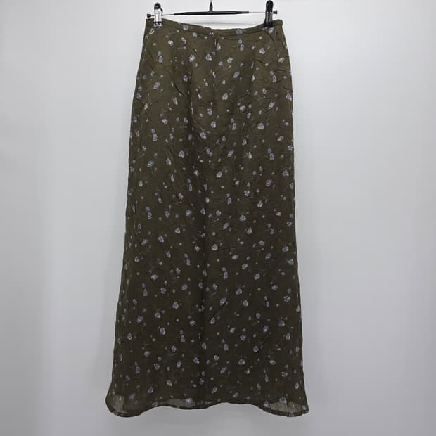 소프트 무드 은은한 올리브 스커트 oriental floral