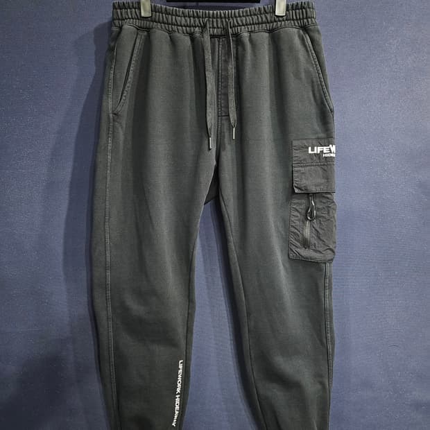 라코스테 블랙컬러 남성 허리 32~34 조거팬츠 