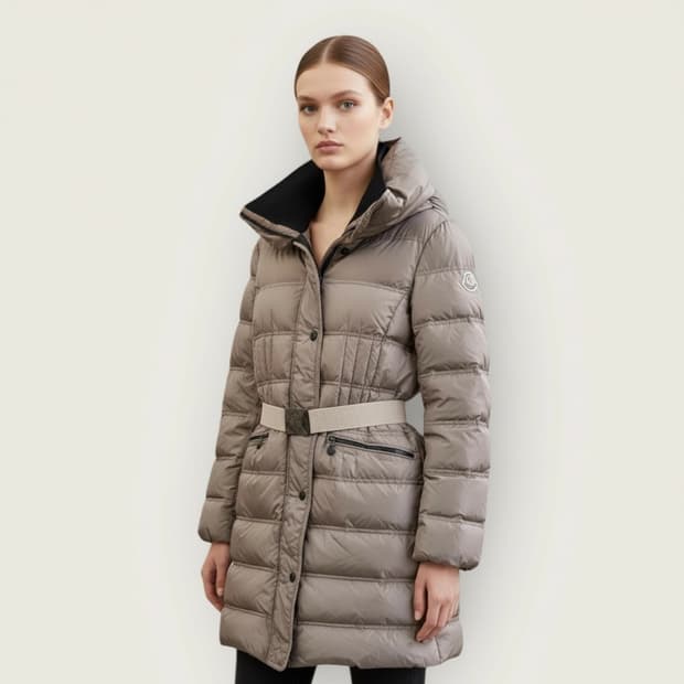 1/ 몽클레어 벨티드 와펜 구스다운 롱패딩