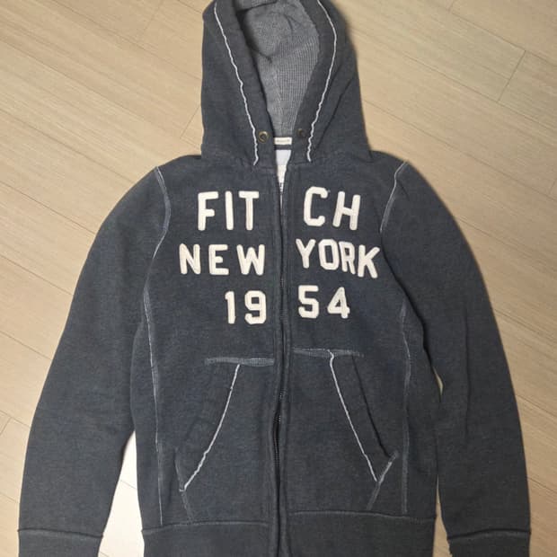 아베크롬비 챠콜 스펠아웃 후드집업